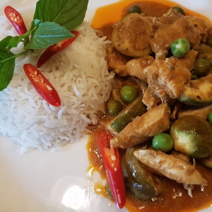 Rotes Thaicurry mit Huhn_2